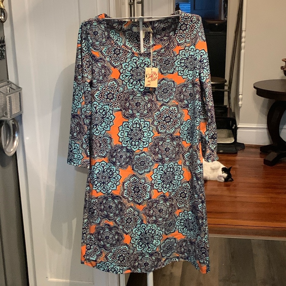 Aryeh wide 3/4 sleeve dress. NWT . Retail 89